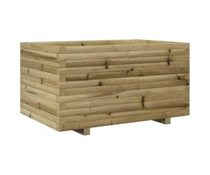 Qnhdfrt Outdoor Rectangular Pine Wood Planter Box, 90x60x49.5 cm