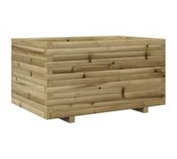 Qnhdfrt Outdoor Rectangular Pine Wood Planter Box, 90x60x49.5 cm | Spacious flower pot designed for growing vegetables, herbs, and plants on balconies, patios, or gardens.