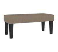 Qnhdfrt Padded Fabric End of Bed Bench, Taupe