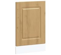 Qnhdfrt Panneau de lave-vaisselle Kalmar en chêne Artisan - 45 x 57 cm - Panneau avant pour lave-vaisselle - Façade de cuisine en bois - Revêtement de cuisine encastrable durable - Largeur 45 cm