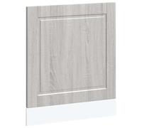 Qnhdfrt Panneau de lave-vaisselle Porto en gris sonoma, panneau avant pour lave-vaisselle en bois robuste, façade de cuisine pour cuisine encastrée, dimensions 60 x 57 cm