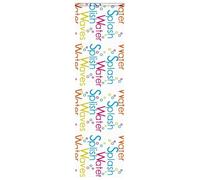 Qnhdfrt PEVA Roller Shower Curtain with Cassette, Splash, 70x240 cm