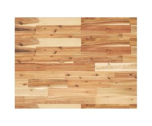 Qnhdfrt Plateau de lavabo 80 x 60 x 2 cm - Bois massif d'acacia avec traitement à l'huile - Charme rustique et robuste - Longue durée de vie - Meuble de salle de bain - Plan de travail pour salle de