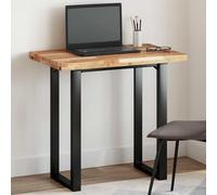 Qnhdfrt Plateau de table 80 x 50 x 4 cm en bois massif d'acacia - Design moderne et robuste - Longue durée de vie - Pour tables à manger, tables basses, tables de bistrot, d'extérieur et intérieur