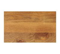 Qnhdfrt Plateau de table en bois de manguier massif - 40 x 20 x 3,8 cm - Rectangulaire - Design rustique - Pour cuisine, salle à manger et extérieur