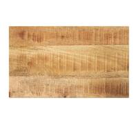 Qnhdfrt Plateau de table rectangulaire 60 x 30 x 3,8 cm en bois de manguier massif avec finition rustique robuste et durable pour cuisine, salle à manger, bureau, balcon et table de jardin