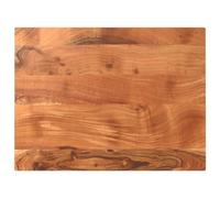 Qnhdfrt Plateau de table rectangulaire en acacia massif 70 x 60 x 3,8 cm - Design rustique - Pour tables de bar, tables d'appoint et projets de meubles