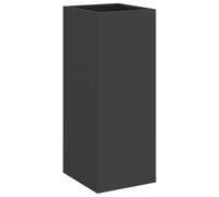 Qnhdfrt Rectangular Cold Rolled Steel Raised Planter Box, Black