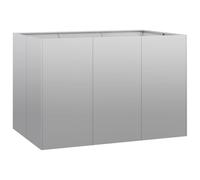 Qnhdfrt Rectangular Galvanized Steel Raised Garden Bed, 120x80x80 cm