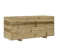 Qnhdfrt Rectangular Pine Wood Planter Box, 110x40x49.5 cm