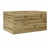 Qnhdfrt Rectangular Treated Pine Wood Raised Garden Bed | Features a 90x60x45.5 cm large capacity design ideal for growing outdoor vegetables, herbs, and flowers.