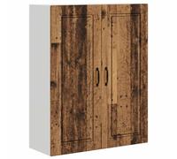 Qnhdfrt Rustic Brown Engineered Wood Wall Mounted Kitchen Cabinet