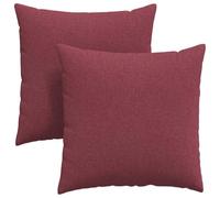 Qnhdfrt Set of 2 Burgundy Floor Cushions, 80x80 cm Soft Pillows