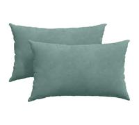 Qnhdfrt Set of 2 Corduroy Throw Pillow Covers 12x20 inches Sea Green