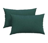 Qnhdfrt Set of 2 Dark Green Rectangular Throw Pillows 20x12 inches