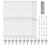 Qnhdfrt Silver Steel Garden Fence Post