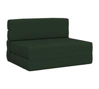Qnhdfrt Single Folding Sofa Bed, Foam Sleeper Chair, Dark Green