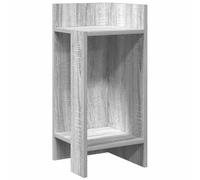 Qnhdfrt Slim 2-Tier Engineered Wood End Table, Sonoma Gray