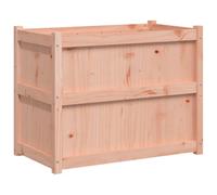 Qnhdfrt Solid Douglas Fir Rectangular Raised Garden Bed, 90x50x70 cm