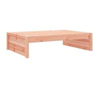 Qnhdfrt Solid Douglas Fir Wood Outdoor Ottoman, 120x80 cm
