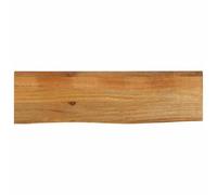 Qnhdfrt Solid Mango Wood Table Top 120x20cm Live Edge Oak Finish