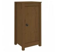 Qnhdfrt Solid Pine Wood Buffet Cabinets, Set of 2, Honey Brown