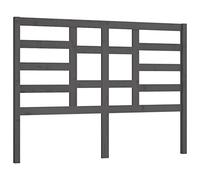 Qnhdfrt Solid Pine Wood Headboard, Grey, 166x4x104 cm
