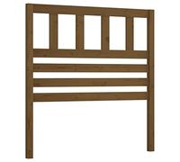 Qnhdfrt Solid Pine Wood Headboard, Honey Brown, 106x4x100 cm
