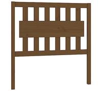 Qnhdfrt Solid Pine Wood Headboard, Honey Brown, 95.5x4x100 cm