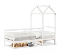 Qnhdfrt Solid Pine Wood House Daybed, 80x200 cm, White