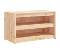 Qnhdfrt Solid Pine Wood Outdoor Kitchen Cabinet, 106x55x64 cm
