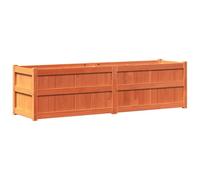 Qnhdfrt Solid Pine Wood Planter Box, 180x50x50 cm, Brown