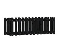 Qnhdfrt Solid Pine Wood Raised Garden Bed, 150x50x50 cm, Black