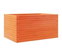 Qnhdfrt Solid Pine Wood Raised Garden Bed, 90x60x45.5 cm, Brown | Features an open-bottom design to promote healthy root growth for outdoor vegetables, herbs, and plants.
