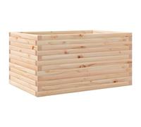 Qnhdfrt Solid Pine Wood Rectangular Raised Garden Bed | Measures 90x60x45.5 cm, offering deep planting space for vegetables, herbs, and flowers in outdoor yards or patios.