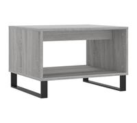 Qnhdfrt Sonoma Gray Engineered Wood Coffee Table with Iron Legs