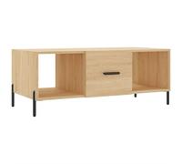 Qnhdfrt Sonoma Oak Coffee Table with Iron Legs