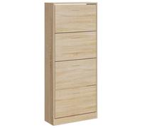 Qnhdfrt Sonoma Oak Engineered Wood 4-Drawer Shoe Cabinet