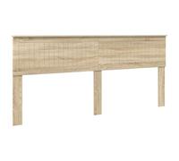 Qnhdfrt Sonoma Oak Engineered Wood Headboard, 203x7x90 cm