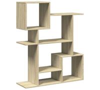 Qnhdfrt Sonoma Oak Engineered Wood Room Divider Bookcase