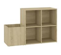 Qnhdfrt Sonoma Oak Engineered Wood Shoe Cabinet