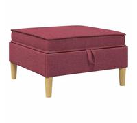Qnhdfrt Square Fabric Storage Ottoman Bench