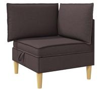 Qnhdfrt Square Fabric Storage Ottoman with Wood Frame