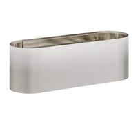 Qnhdfrt Stainless Steel Raised Garden Bed, 120x40x40 cm Bottomless Planter