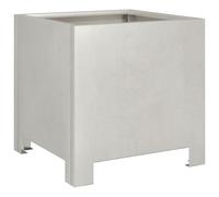 Qnhdfrt Stainless Steel Square Planter Box with Bottom, 30x30x30 cm