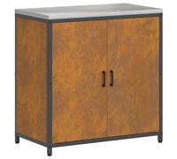 Qnhdfrt Steel Kitchen Storage Cabinet with 2 Doors