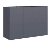 Qnhdfrt Steel Raised Garden Bed, 120x80x80 cm Anthracite