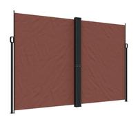 Qnhdfrt Store latéral extensible marron 220 x 1000 cm - Brise-vue - Pour balcon, terrasse, jardin - Polyester résistant aux UV avec revêtement en polyuréthane - Design robuste pour l'extérieur et