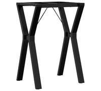 Qnhdfrt Support de table à manger 50 x 40 x 73 cm en acier revêtu par pulvérisation en forme de Y - Design industriel - Pieds de table robustes pour cuisine, salon, bureau