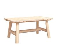 Qnhdfrt Table basse 90 x 50 x 41 cm en bois d'épicéa massif - Design moderne - Robuste et durable - Pour salon, terrasse, balcon et jardin